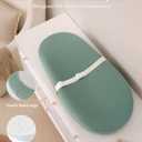 Blissful Diary Muslin Baby Changing Pad with Waterproof Lining Foam, Diaper Changing Table Pad with Cover for Dressers (Roman Green, Avocado)