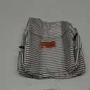 BALORAY Lunch Bag for Women Men Insulated Lunch Box for Adult Reusable Lunch Tote Bag for Work, Picnic or Travel(Black White Stripes)