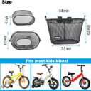 SAMORE Kids Bike Basket with Handle
