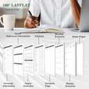 3 x Ymumuda 2026 Planner, Daily Weekly and Monthly PlannerJan 2026 - Dec 2026, 8.4" x 6.3", 2026 Calendar Planner Book with Tabs, Spiral Notebook with Inner Pocket for Office Home School Supplies (L-Deep Green)