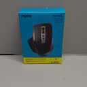 Rapoo Bluetooth Wireless Mouse, 4 Adjustable DPI Rechargeable, MultiDevice (3 Bluetooth+USB) Programmable Ergonomic Mouse with Side Roller, Laser Mouse for Laptop Desktop PC