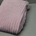 DecorUhome Soft Fleece Pink Throw Blanket for Couch, Cozy Fluffy Plush Flannel Striped Blanket for Sofa Bed, Lightweight Decorative Ribbed Fuzzy Blanket for Woman, 50x60 Inches