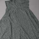 Women's Summer Square Neck Sleeveless Mini Sundress Cute Flowy Dress with Pockets L