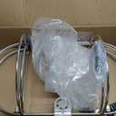 Boat Fender Holder,304 Stainless Steel Marine Folding Double Fender Rack for Boat Fender (Hold 4 Fenders)