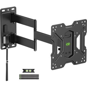 USX MOUNT UL Listed Lockable RV TV Mount for 13-45 inch, Full Motion RV TV Wall Mount with Swivel and Tilt, Locking Bracket for Camper Trailer Motorhome Boat Truck, VESA 200mm, 44 lbs