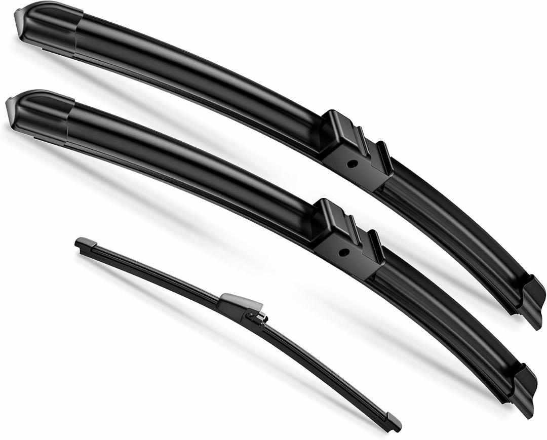 26"+20" Windshield Wipers with 13 Inch Rear Wiper Blade Replacement for BMW X3 2011-2017 Original Factory Quality-J Hook Wipers(Pack of 3)