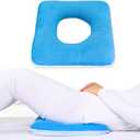 MESINURS Donut Butt Pillow, Anti-Decubitu Pad Bed Cushion, Pressure Nursing Pad for Bedridden, Elderly, Disabled, Pregnant (17"x17", Square)