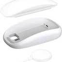 Magic Mouses Charger Base Wireless Charging Dock for Apple Magic Mouse 2 (USB-C), Ergonomic Wand Apple Mouse Grip with MagSafe Charging Support (White),Charger and Mouse not Included