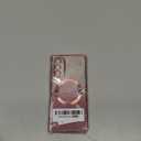 ZTOFERA Clear Magnetic Case for Samsung Galaxy S20 FE 5G with Gradient Glitter Peice(2 in 1), Luxury Plating Cute Transparent Bling Sparke Case for Women Girls,Shockproof TPU Protector Cover-Rose Gold