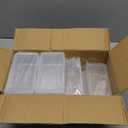 8-Pack Clear Pencil Cases and Pencil Boxes, Stackable Plastic Pencil Box with Snap Lid, Large Capacity for Markers and Art Supplies for School, Office and Desk Organization  Rectangular Large