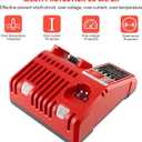Replacement Rapid Battery Charger for 12V&18V Lithium Ion Battery 48-59-1812 48-11-2420 48-11-1815 48-11-1840 48-11-1841 48-11-1850 Cordless Power Tools Batteries