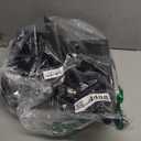 UMIEN 2 Pack Toilet Brush and Plunger Set 18-in - Updated 2025 No-Rust - Stainless Steel Design - Long Handles - with Freestanding Canister (Matte Black)