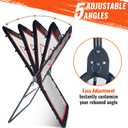 Lacrosse Rebounder for Backyard Heavy-Duty Volleyball Rebounder Net with Color Box, Adjustable 5 Rebound Angles for Lacrosse, Volleyball, Baseball, Soccer Practice