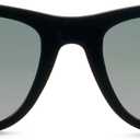 Peepers by PeeperSpecs Men's Polarized Soft Square Sunglasses, Black, +1.50