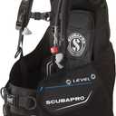 SCUBAPRO Level Super Cinch Front Adjustable Scuba Diving BCD with Balanced Power Inflator for Recreational Diving, M
