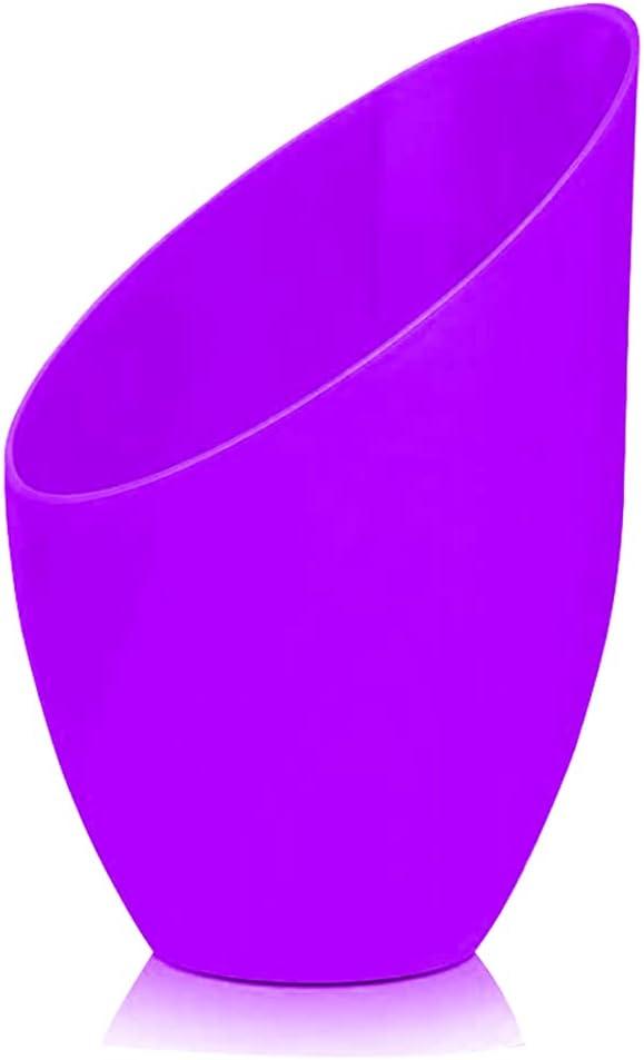 2 Pack Plastic Lampshade, 5.7 inch High, 4.1 inch Diameter, 1.65 inch Fitter, Replacement Plastic Lamp Shade for LED Floor Lamp [Purple]