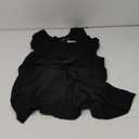 Caracilia Women Summer Sleeveless Bodycon Tie Cinched Waist Romper Skort Mini Dress Built in Shorts Night Out Vacation Dress (Large, Black)