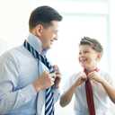 Enlision Boys Ties Solid Color Pre-Tied Kids Necktie for Age 8-12 Adjustable Woven Formal Kids Tie Wedding School Graduation (Orange)