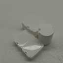 SAGUD 3pcs Cosmetic Cotton Pad Holder Plastic Qtip Holder Dispenser Set Push-on Multifunction Home Bathroom Storage Canister Floss Container with Lid, White