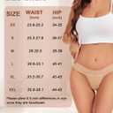 Sunm Boutique Lace Thongs for Women, Cotton Womens Underwear Pack, Sexy Low Rise T Back Cheeky Panties (M)