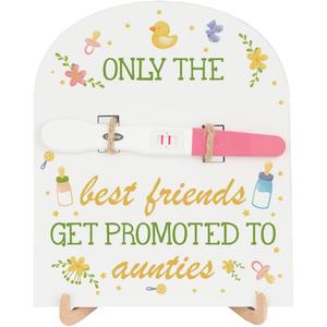 Aunt Pregnancy Announcement Promoted to Aunt Keepsake Wood Sign, Baby Surprise Announcement Pregnancy Reveal