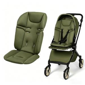 Baby Stroller Seat Liner for Most Models, Breathable Fabric Stroller Seat Liner Insert, Ensure Comfort and Support on The Go, Stroller Accessories for Toddler Aged 0-5 Years Old, Green