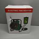 Greenhouse Heater with Digtal Thermostat, 1500W Electric Greenhouse Heaters, Fast Heating with Overheat Protection, Grow Tent Heater for Green House, Outdoor, Patio, Flower Room, Green