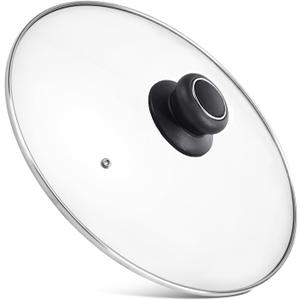 10 Inch Pan Lid 10" Tempered Glass Lid for Frying Pan, Skillets, Pans, Pots and Wok, Heat Resistant Handle
