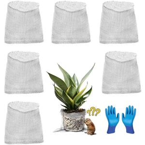 6 Pack 5 Gallon Gopher Baskets - Stainless Steel Mesh Root Guards, Garden Plant Protection Against Gophers, Moles and Voles