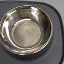GORILLA GRIP Dog Bowl Set with Feeding Mat, 304 Stainless Steel, 2 Cup Gray
Slip Resistant Silicone Base, High Edge Spill Containment, Dishwasher Safe, Finger Notch Removes Food Grade Bowls