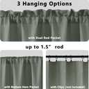 Gwine Sage Green Extra Long Curtains 120 Inch Length 2 Panels Set, Light Filtering Soft Faux Linen Textured Drapes for Living Room Bedroom, Solid Rod Pocket Window Curtains, Each 50Wx120L, 2PCS, 10ft