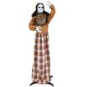 Halloween Animatronic Haunted Woman with Pop Up Head and Control Button, 5.8 Ft