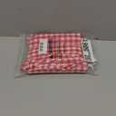 2 Pack Red/White Plaid Ruffle Gingham Throw Pillow Covers, 100% Washed Cotton Christmas Decorative Buffalo Checkered Farmhouse Pillow Shams - 18''x18''