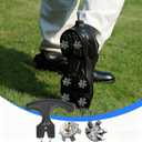 25 Pcs Golf Spikes Replacements Set with 20 Golf Shoe Cleats and 5 Spike Tool for Lawn Cricket Shoe Player Lover (Grey)