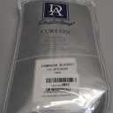 DriftAway Farmhouse Double Layer Linen Blackout Tie Up Curtains Thermal Insulated Vertical Striped Fully Lined Balloon Roman Shade Bathroom Window Adjustable Rod Pocket 31 Inch by 47 Inch Gray 