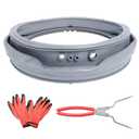 MDS47123608 WM8100HVA Washer Door Boot Gasket Seal Parts Compatible with LG Kenmore Washing Machine WM8000HVA/HWA, WM4070HVA/HWA,WM4270HWA, Replace AP5668418, 2673936, PS6448330