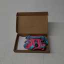 PHOEPET No Pull Dog Harness, Unique Colors Reflective Adjustable Dog Vest, with Soft Training Handle Metal Clips for Small Medium Large Dogs (Pink Base & Green Straps,S)