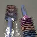Boar Bristle Hair Brush Set of 2, HIPPIH Wet & Dry Hair Brushes Made by Fine Natural Boar Hair Can Adds Shine and Smoothing, Detangling Hairbrush for Women, Men & Kids' Long Curly Thick Hair