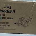Woodskil 4.3A Belt Sander, 4 x 36 in. Belt & 6 in. Disc Sander, Double Dust Exhaust Port, Steel Base, 2Pcs Sandpapers Included