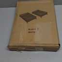 Under Bed Storage with Wheels, Rolling Under Bed Storage Storage Bins for Shoes Clothes, Foldable and Easy Mobility (2 Pack, Black)