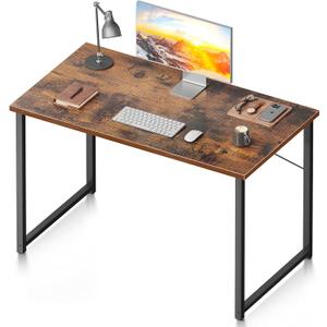 Coleshome 40 Inch Computer Desk, Modern Simple Style Desk for Home Office, Study Student Writing Desk, Vintage (40 Inches)