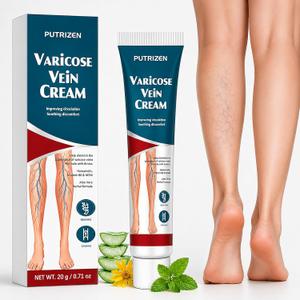 Varicose Veins Cream for Legs, Arnica, Witch Hazel & MSM, 1 Pack | Peppermint & Aloe Vera, Fast-Absorbing Non-Greasy Formula for Spider Veins and Daily Care of Heavy, Tired Legs