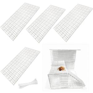 4 Pcs Hermit Crab Climbing Toys Reptile Habitat Grid DIY Mesh Hermit Crab Ladder Hermit Crab Climbing Grids for Hermit Crabs, Turtles, Tarantulas, Lizards, and Rabbits.