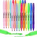 coruscant Assorted Colors Highlighters Set, 20 Pack, Chisel Tip Cute Bible Highlighters and Candy Color, No Bleed Dry Quickly, for Journal Bible Study, Good for thin paper School Office Supplies