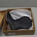 Lumeheel Cowboy Boots for Men - Western Men's Boots with Classic Embroidered, Slip on Square Toe Boots, Slip Resistant Country Boots Chunky Heel Ankle, Durable Short Boots for Spring Fall (11, Black)