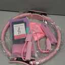 Pilates Ring Kit for Women Home Workouts Better Pilates Essentials Kits Equipment's Sets Accessories Magic Ring Booty Bands Glutes Yoga Ball 25cm Figure 8 Resistance Yoga Bands for Stretching 8 Pcs (pink)