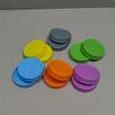 12 Pack REGULAR MOUTH Mason Jar Lids for Ball, Kerr and More - Multicolor Plastic Storage Caps for Mason Jars, Canning Jars - Leakproof, Dishwasher Safe & Food Grade