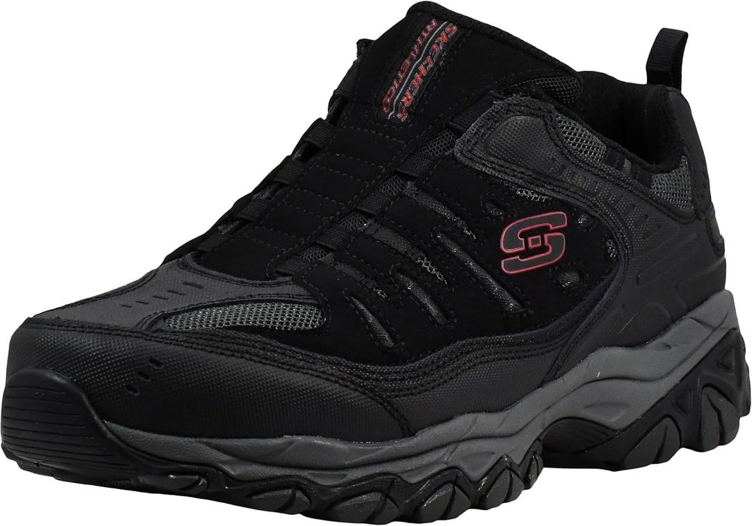 Skechers Mens Afterburn M. Fit WontedLoafer (9 X-Wide, Black/Charcoal)