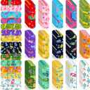 Estune 300 Pcs Kids Bandages Bulk Dinosaur 15 Styles Fun Valentines Classroom Gifts for Children Adhesive Colorful Flexible Cartoon Dinosaur Bandages Variety Pack for Kids Boys Girls Students School