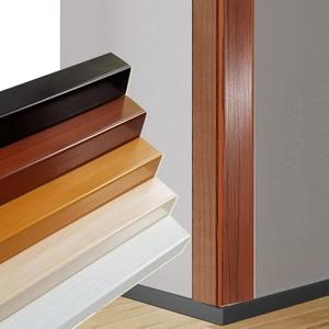LZPHGB PVC Wood Grain Corner Guards L Molding Wall Edge Strip Anti-Collision Corner Trim Molding for Door Window Backsplash,Mahogany-L 150 cm(53